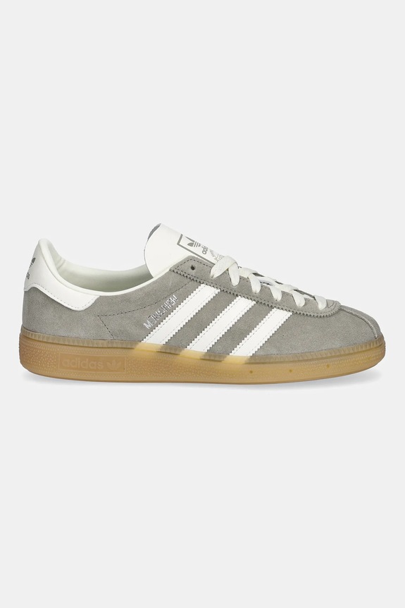 adidas Originals suede sneakers MUENCHEN W JS3990 gray AW25