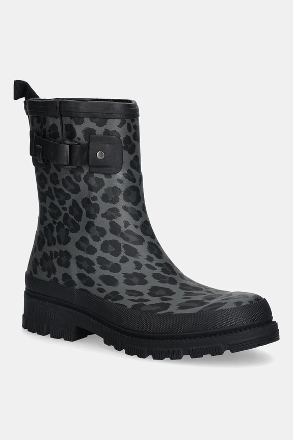 Verbenas stivali di gomma LINA MATE COMBI ANIMAL grigio 9302190945.BLACK