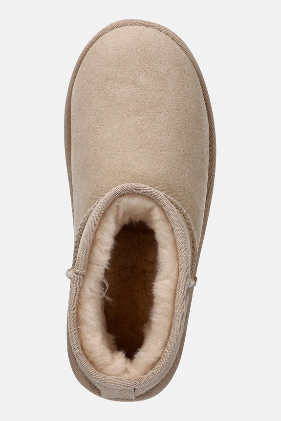 Μπότες χιονιού σουέτ Emu Australia Stinger Micro Flatform 2.0 μπεζ W13296.MACA