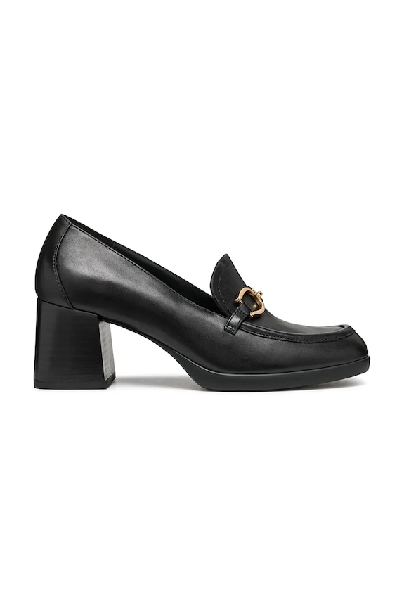 Geox pantofi de piele D WALK PLEASURE 55 F gros negru D46XBF.00043.C9999