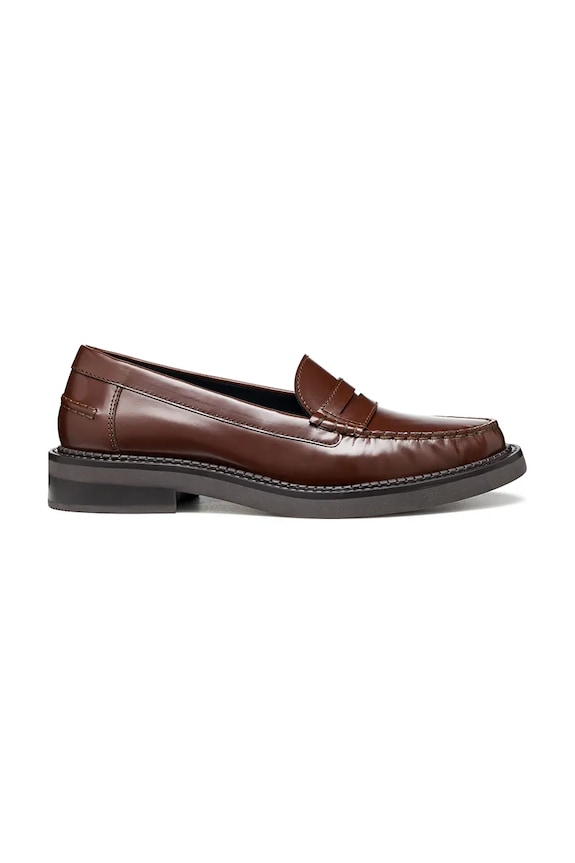 Geox mocasini de piele D SERILDA I piele maro D56WYI.00038.C6004