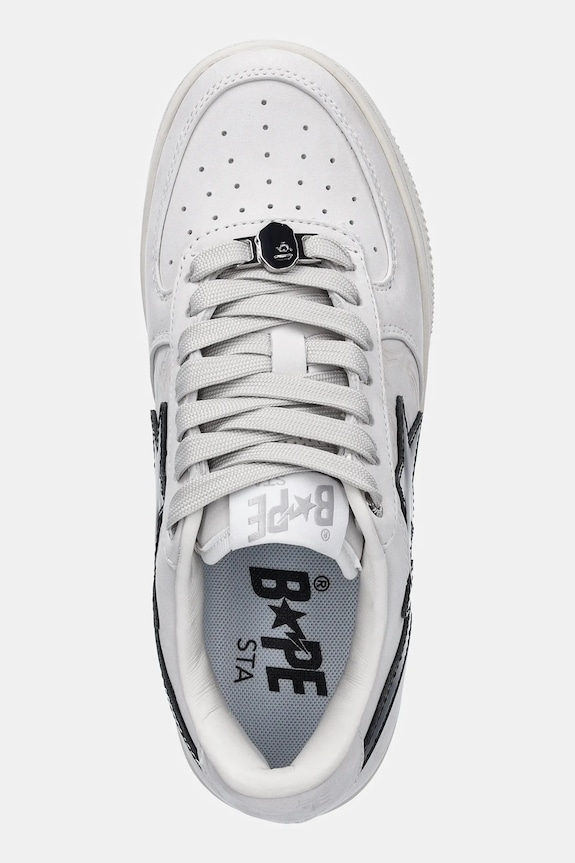 Kožené tenisky A Bathing Ape BAPE STA #4 bílá 1L30291309