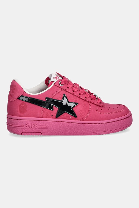A Bathing Ape sneakersy skórzane BAPE STA #4 1L30291309 różowy AW25