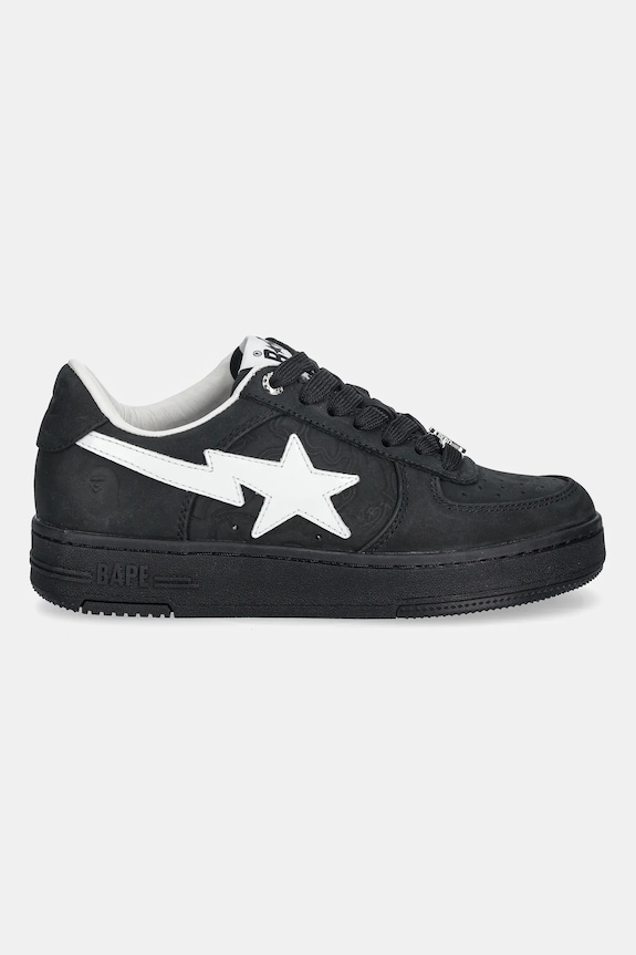 A Bathing Ape sneakersy skórzane BAPE STA #4 1L30291309 czarny AW25