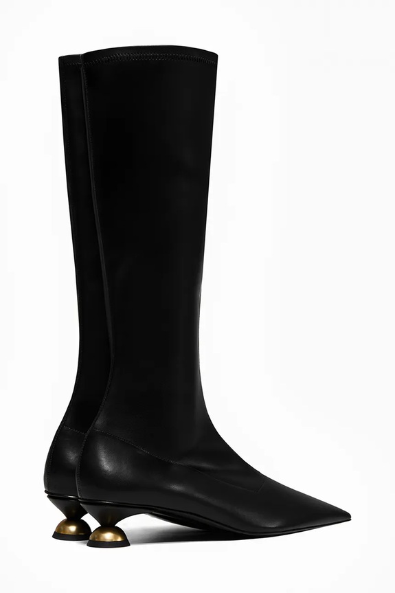 Obuwie Vanda Novak kozaki ILARY DEEP BLACK ILARY.DEEP.BLACK czarny