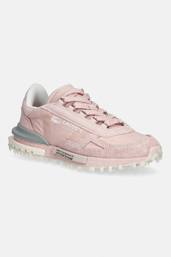 Lacoste sneakers Elite Active Sneakers piele întoarsă roz 50SFA0074