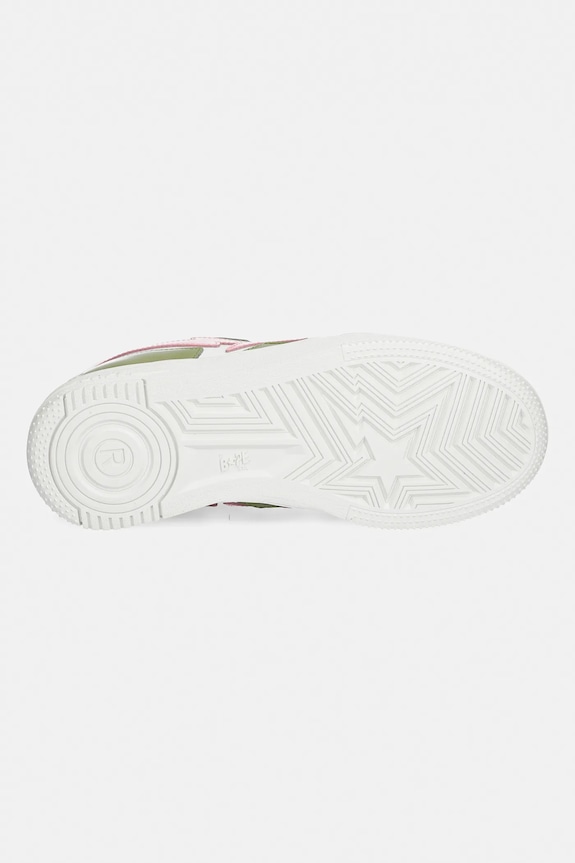 A Bathing Ape sneakersy skórzane BAPE STA ICON #2 001FWL302306L zielony