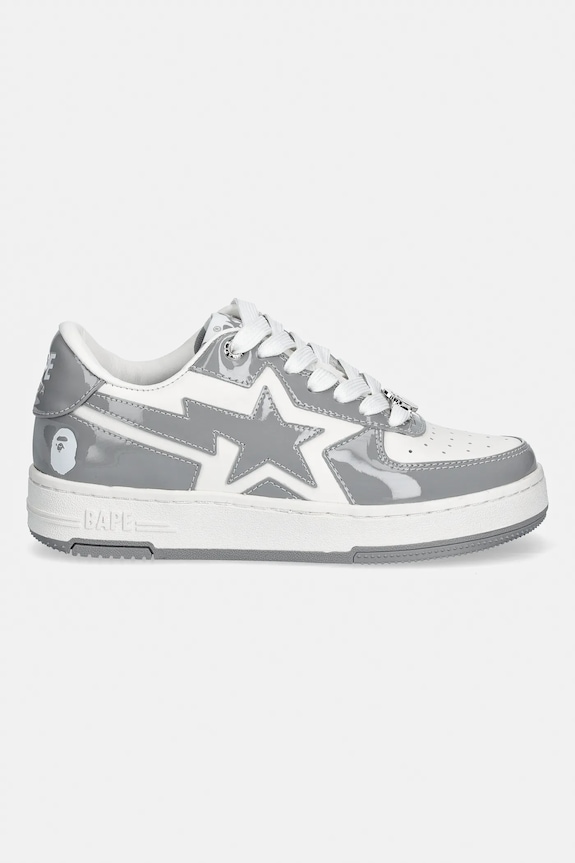 A Bathing Ape sneakersy skórzane BAPE STA ICON #1 001FWL802305L szary AW25