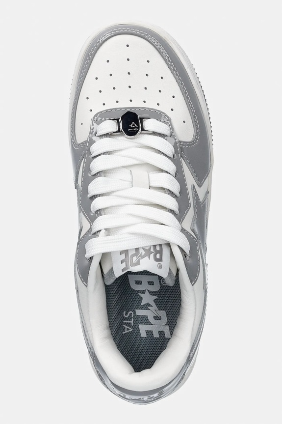 A Bathing Ape sneakersy skórzane BAPE STA ICON #1 szary 001FWL802305L