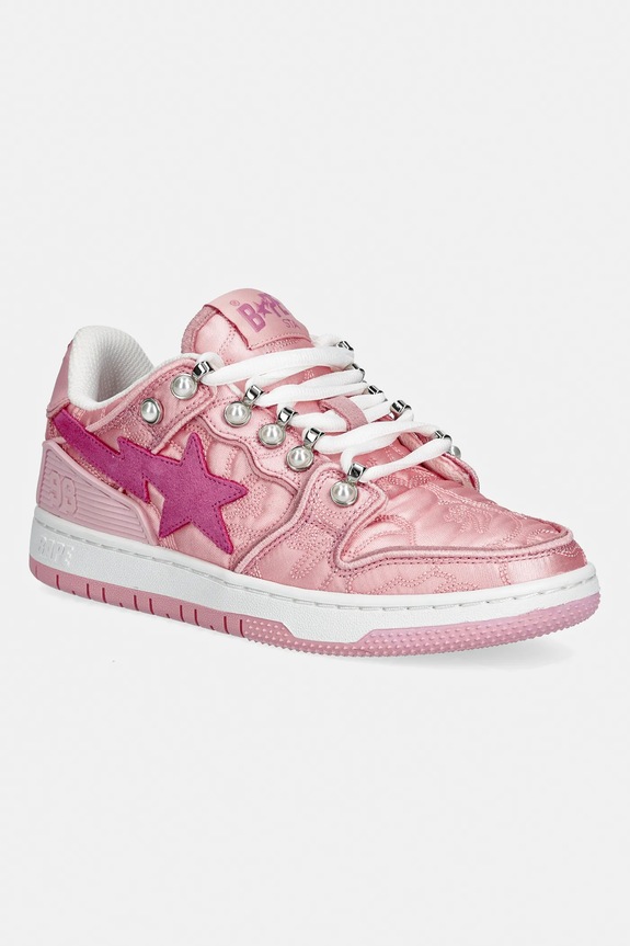 A Bathing Ape sneakersy BAPE SK8 STA LADIES #1 tekstylny różowy 001FWL802320L