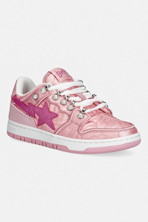 A Bathing Ape sneakersy BAPE SK8 STA LADIES #1 tekstylny różowy 001FWL802320L