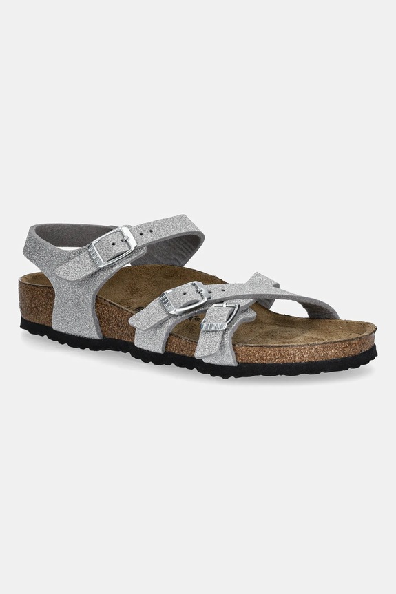 Detské sandále Birkenstock Kumba Planet friendly strieborná 1030536.24.35