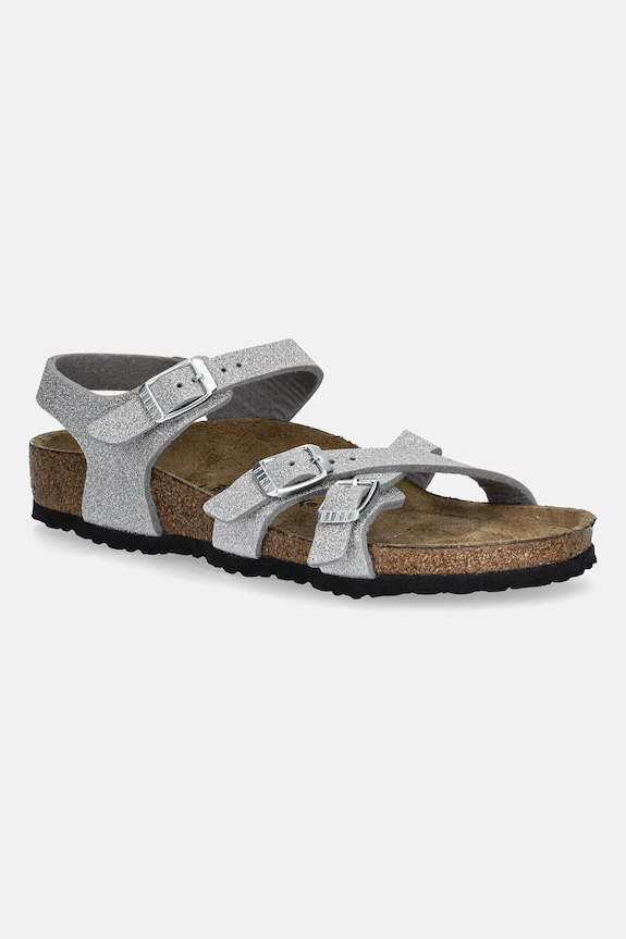Detské sandále Birkenstock Kumba Planet friendly strieborná 1030536.24.35