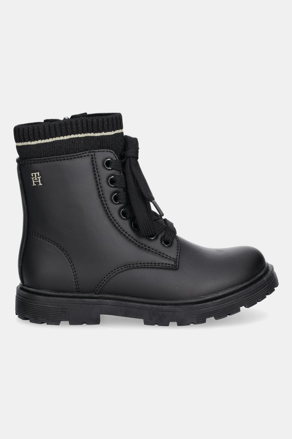 Tommy Hilfiger botki dziecięce T1A5.34006 czarny AW25