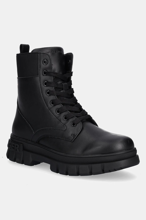 Tommy Hilfiger workery dziecięce imitacja skóry licowej czarny T3A5.34046.35.40