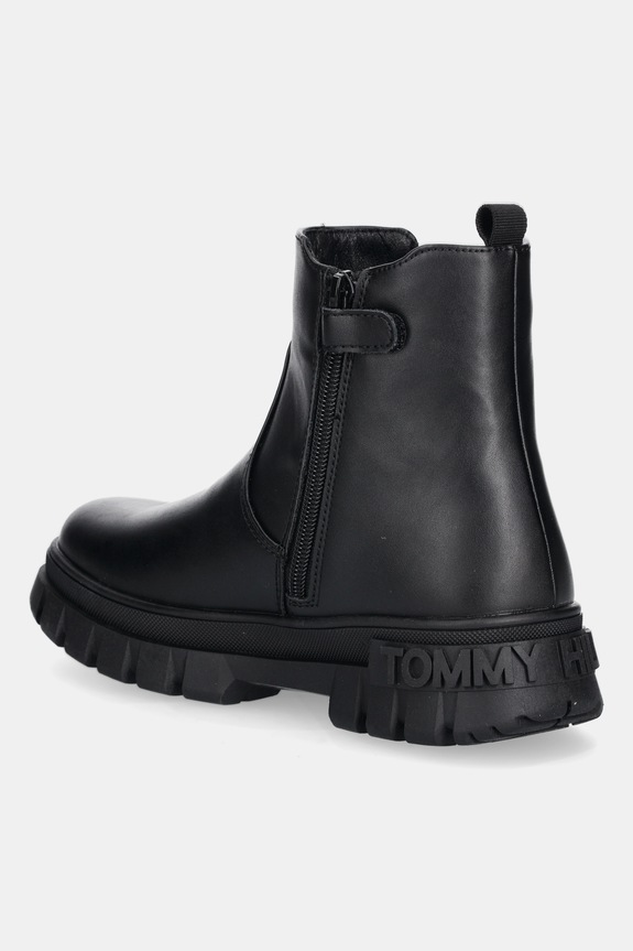 Κοριτσίστικα Παιδικές μπότες τσέλσι Tommy Hilfiger T3A5.34047.35.40 μαύρο