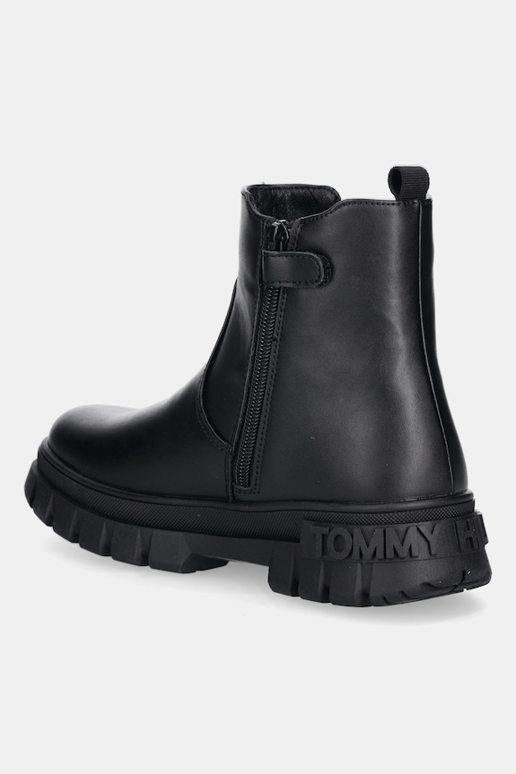 Κοριτσίστικα Παιδικές μπότες τσέλσι Tommy Hilfiger T3A5.34047.35.40 μαύρο