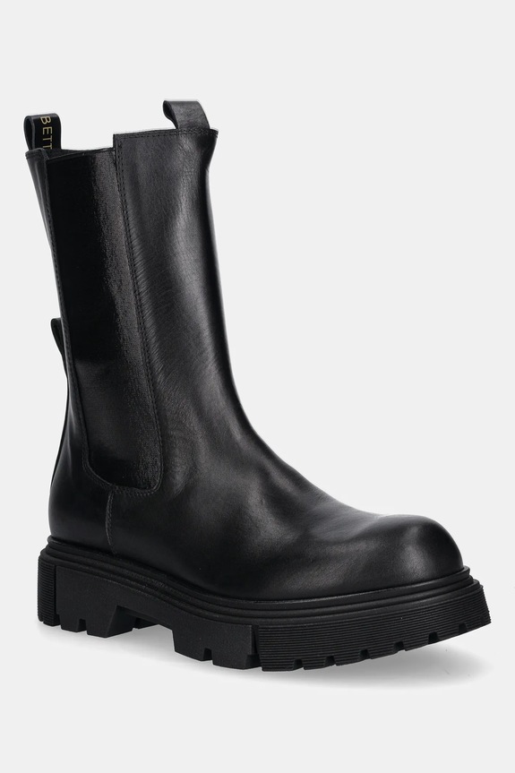 Παιδικές μπότες τσέλσι Elisabetta Franchi υφασμάτινο μαύρο F4A5.E0416