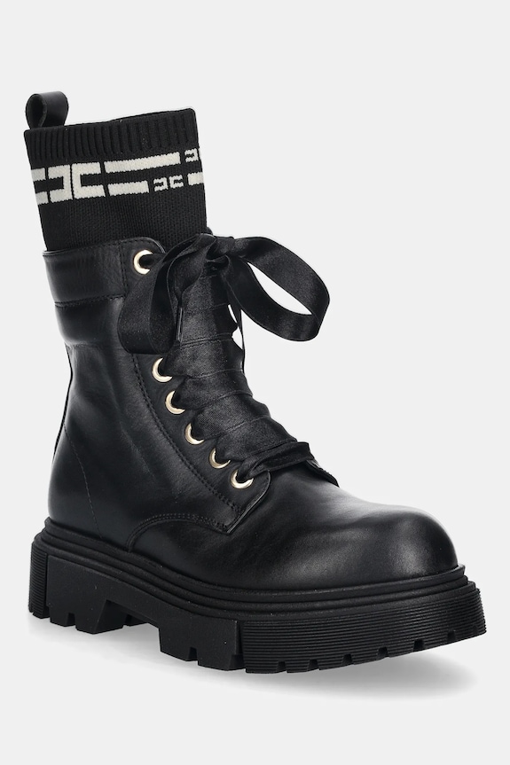 Παιδικές μπότες Elisabetta Franchi υφασμάτινο μαύρο F4A5.E0422.30.34