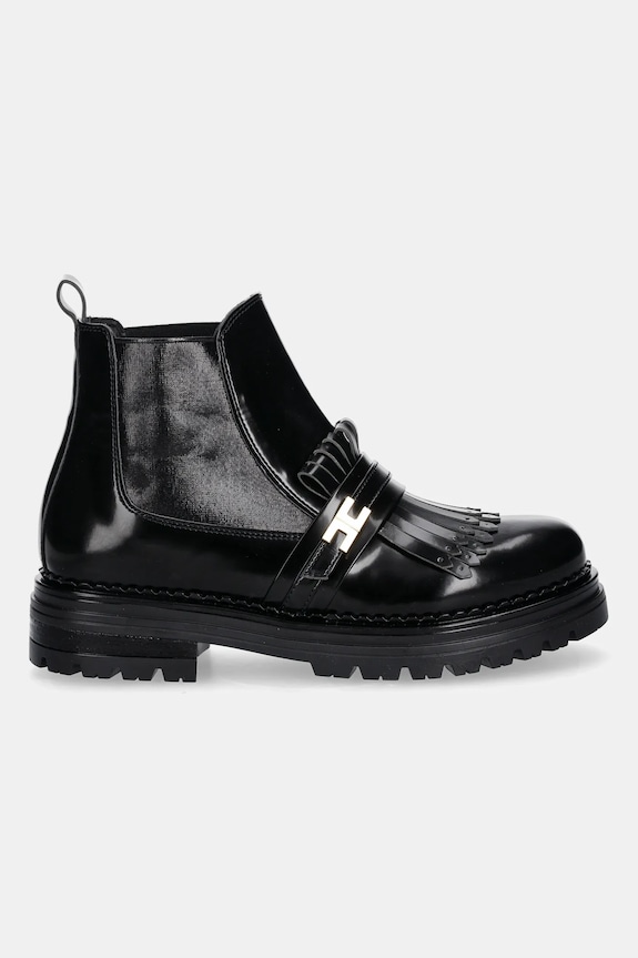 Dječje gležnjače Elisabetta Franchi F4A5.E0438 crna AW25