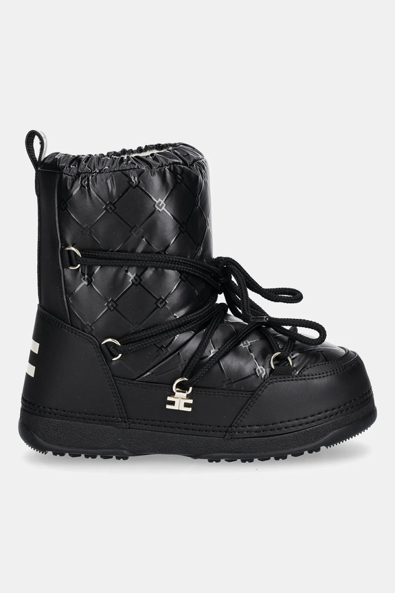 Elisabetta Franchi stivali da neve bambini F4A6.E0457.30.34 nero AW25