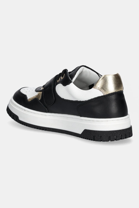 Κοριτσίστικα Παιδικά δερμάτινα sneakers Elisabetta Franchi F4A9.E0344.30.34 μαύρο