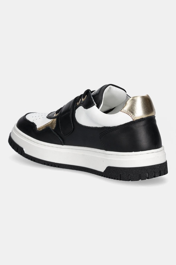 Κοριτσίστικα Παιδικά δερμάτινα sneakers Elisabetta Franchi F4A9.E0344.35.38 μαύρο