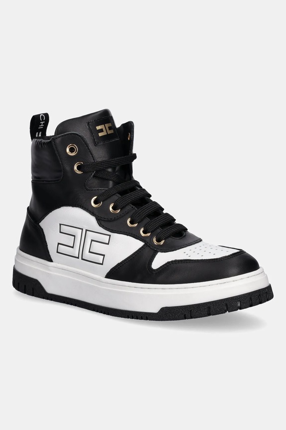 Παιδικά sneakers Elisabetta Franchi υφασμάτινο μαύρο F4A9.E0348