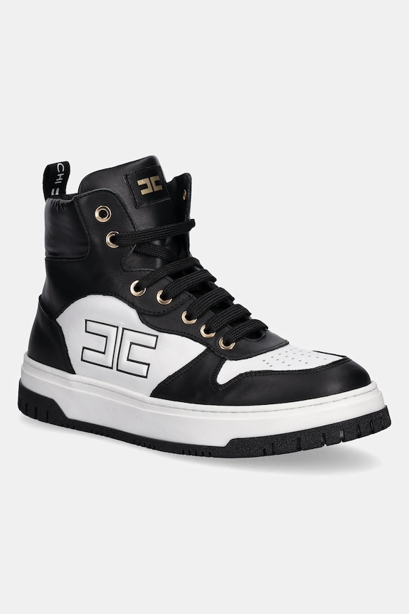Παιδικά sneakers Elisabetta Franchi υφασμάτινο μαύρο F4A9.E0348