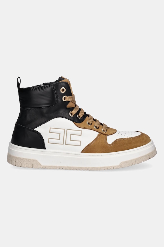 Παιδικά sneakers Elisabetta Franchi F4A9.E0350 καφέ AW25