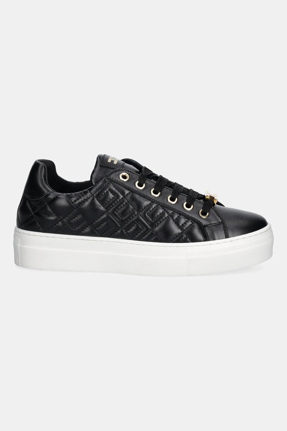 Elisabetta Franchi sneakersy skórzane F4A9.E0357 czarny AW25