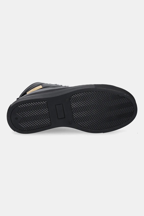 Elisabetta Franchi sneakersy skórzane dziecięce F4A9.E0362 czarny