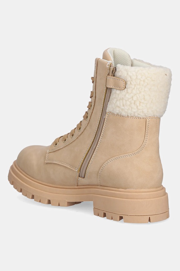 Κοριτσίστικα Παιδικές χειμερινές μπότες Calvin Klein Jeans V3A5.83125.35.39 μπεζ