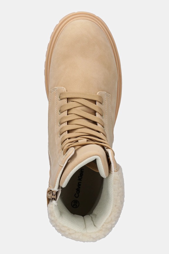 Παιδικές χειμερινές μπότες Calvin Klein Jeans μπεζ V3A5.83125.35.39