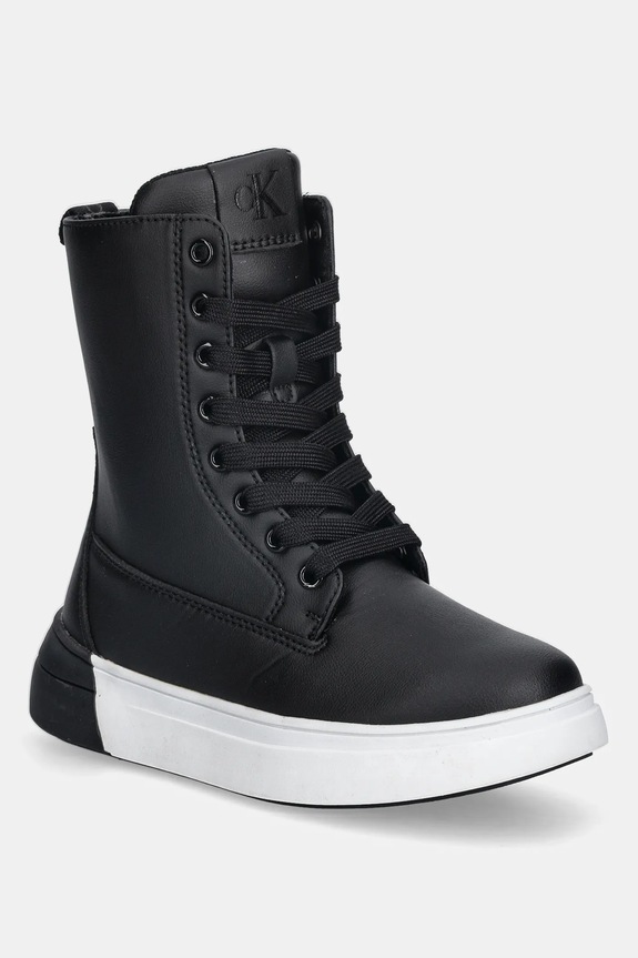 Calvin Klein Jeans gyerek sportcipő szintetikus fekete V3X5.83168.30.34