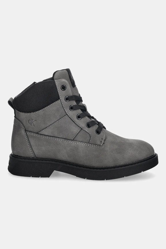 Calvin Klein Jeans gyerek bakancs V3X5.83188.30.34 szürke AW25