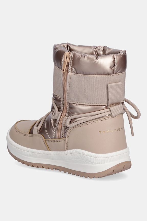 Κοριτσίστικα Παιδικές χειμερινές μπότες Tommy Hilfiger T3A5.34052.30.34 μπεζ