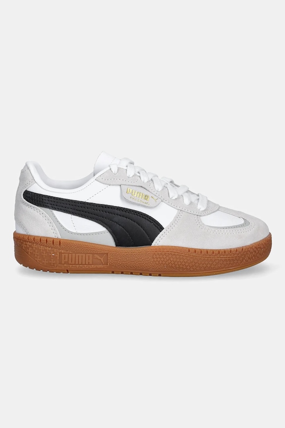 Παιδικά δερμάτινα sneakers Puma Palermo Moda Jr 398855 λευκό AW25