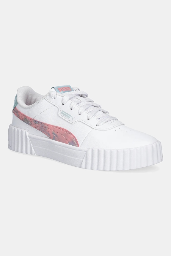 Παιδικά sneakers Puma Carina 3.0 Space belle Jr απομίμηση λείου δέρματος λευκό 402802