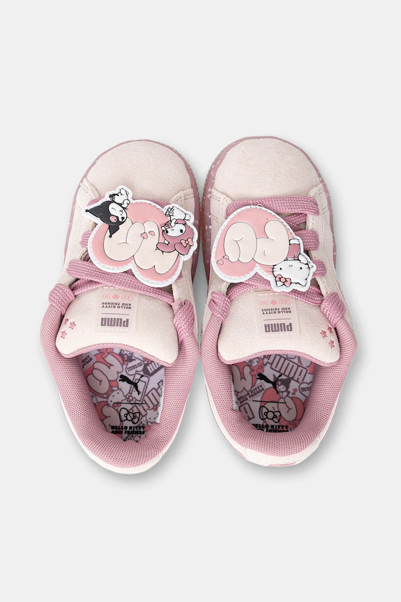 Otroške superge iz semiša Puma Suede XL HK&FR 2 AC 403394 roza AW25