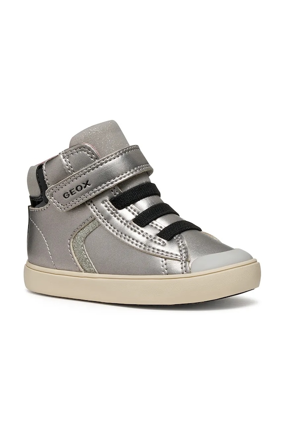 Geox sneakersy dziecięce GISLI imitacja skóry licowej srebrny B461MA.0AJ02.20.23