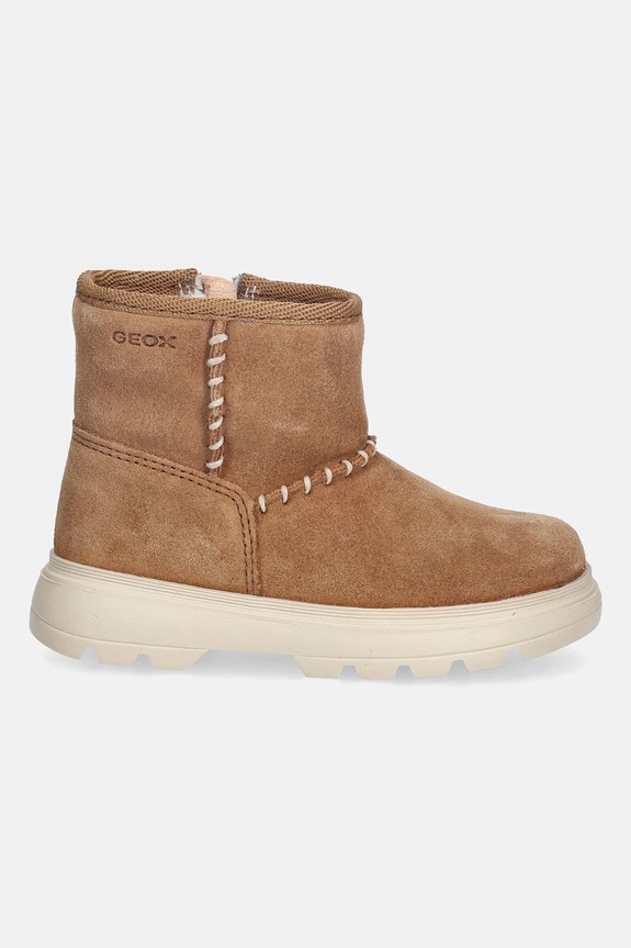 Geox buty zimowe nubukowe dziecięce KIDDARTAH B565YA.00022.20.23 brązowy AW25