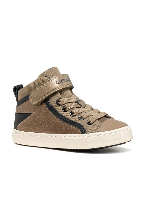 Geox sneakersy dziecięce KALISPERA imitacja skóry licowej beżowy J944GM.0NFGN.28.35