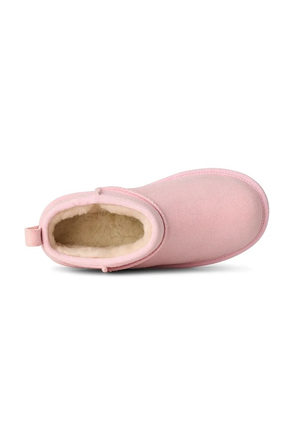 Дитячі шкіряні зимові черевики UGG CLASSIC ULTRA MINI DAZZLE 1171291K.G рожевий