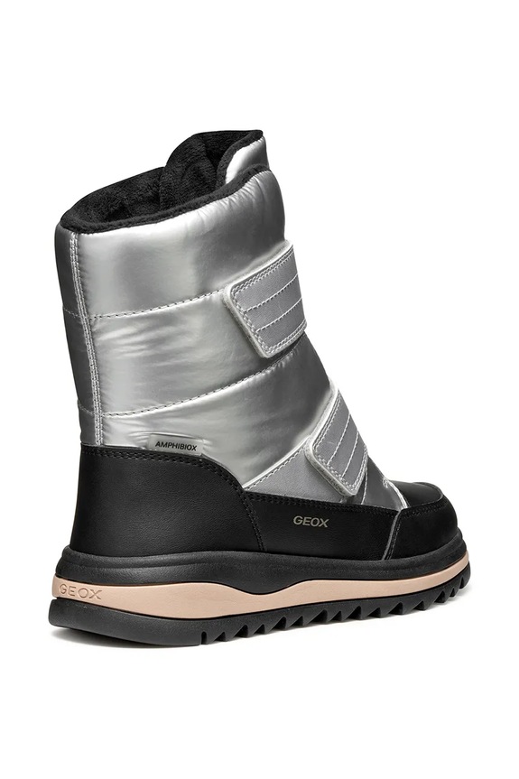 Κοριτσίστικα Παιδικές χειμερινές μπότες Geox ADELHIDE J56EWA.0LVNF.36.39 ασημί