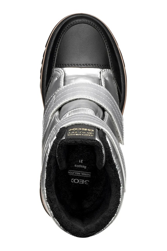 Παιδικές χειμερινές μπότες Geox ADELHIDE J56EWA.0LVNF.36.39 ασημί