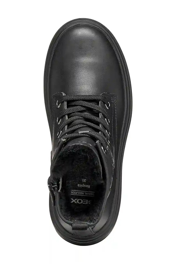 Παιδικές δερμάτινες χειμερινές μπότες Geox KIDDARTAH J56MGG.08566.28.35 μαύρο