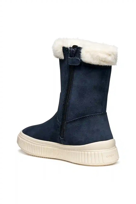 Geox buty zimowe nubukowe dziecięce LAQUINNY granatowy J56NFB.00022.28.35