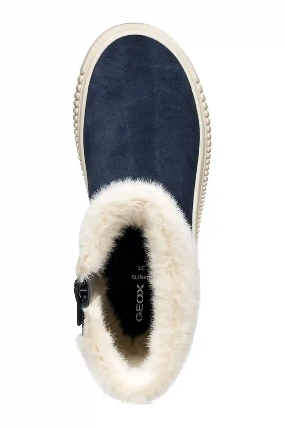 Geox buty zimowe nubukowe dziecięce LAQUINNY J56NFB.00022.28.35 granatowy