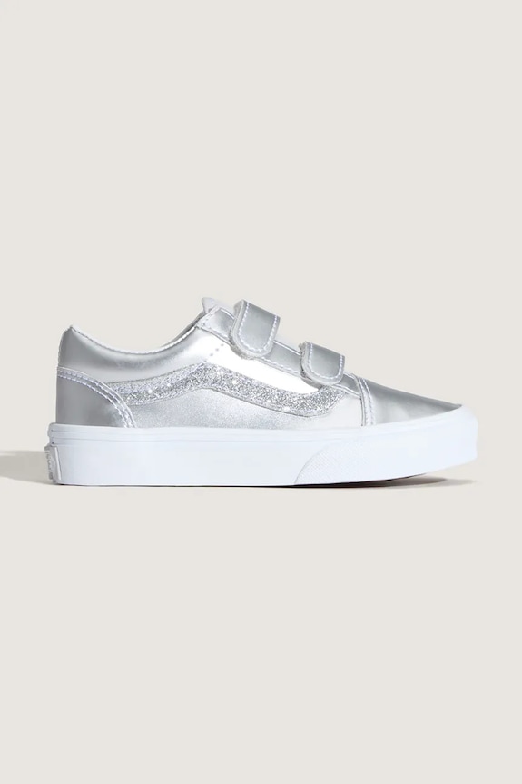 Παιδικά πάνινα παπούτσια Vans Old Skool V μικρό ασημί VN000CYA7VF1